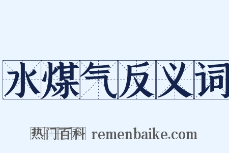 水煤气反义词是什么意思的图片